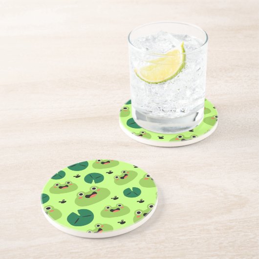 Funny Frogs Getränkeuntersetzer (Seite)