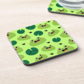 Funny Frogs Getränkeuntersetzer (Linke Seite)