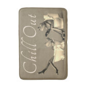 FUNNY FROGS KIND AUS. WELLNESS-CENTER ZEIT.BEIGE BADEMATTE (Vorderseite Vertikal)