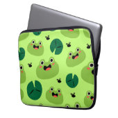 Funny Frogs Laptopschutzhülle (Vorderseite Links)
