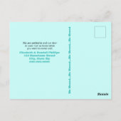 Funny Frogs Lily Pad Wir bewegten Vorlage Postkarte (Rückseite)