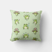 Funny Frogs on Go Kissen (Vorderseite)