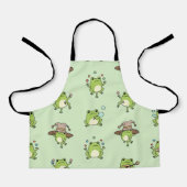 Funny Frogs on the Go Schürze (Vorderseite)