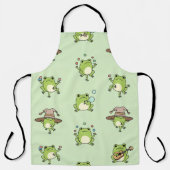 Funny Frogs on the Go Schürze (Vorderseite)