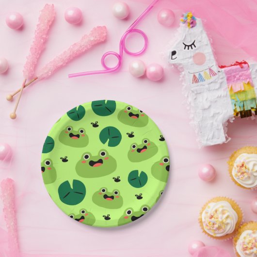 Funny Frogs Pappteller (Party)