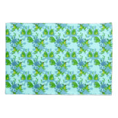 Funny Frogs Pattern Kids Minze Kissenbezug (Rückseite)