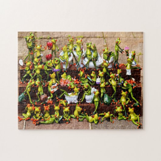 Funny Frogs Puzzle (Horizontal)