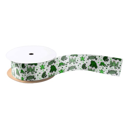 Funny Frogs Ribbon Satinband (Spule)