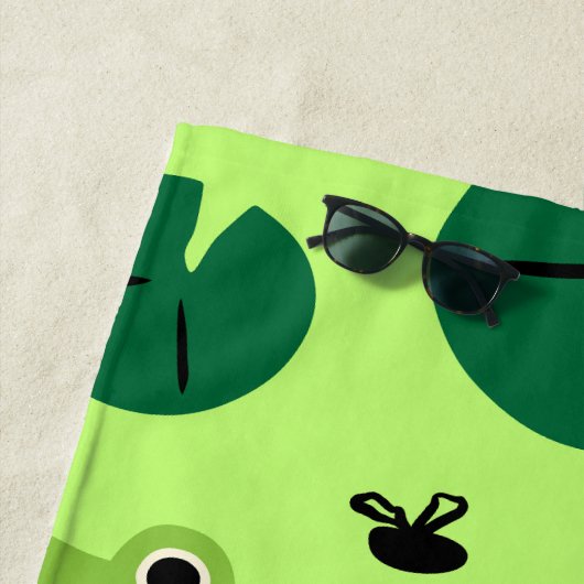 Funny Frogs Strandtuch (Beispiel)