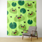 Funny Frogs Wandteppich (Beispiel)