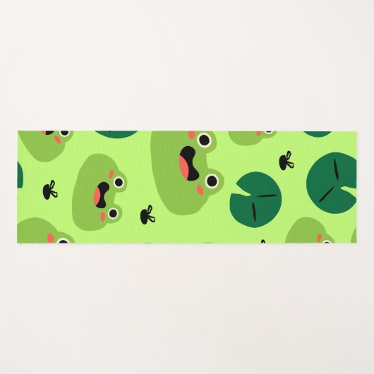 Funny Frogs Yogamatte (Vorderseite (Horizontal))