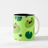 Funny Frogs Zweifarbige Tasse (VorderseiteRechts)