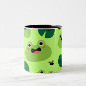 Funny Frogs Zweifarbige Tasse (Mittel)