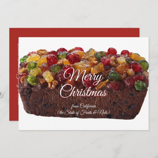 Funny Frohe Weihnachten aus Kalifornien (Vorne/Hinten)