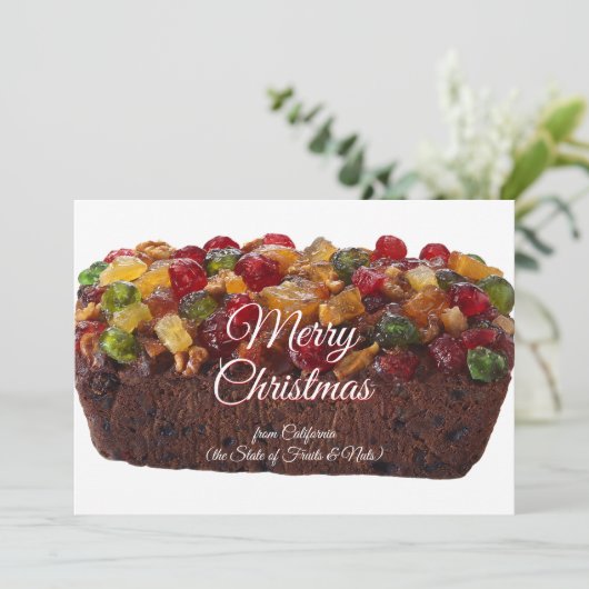 Funny Frohe Weihnachten aus Kalifornien (Stehend Vorderseite)