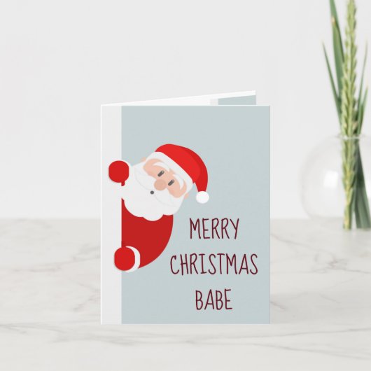 Funny Frohe Weihnachten Babe Nizza Liste Karte (Vorderseite)