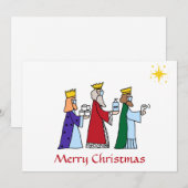 Funny Frohe Weihnachten Drei Könige Gruß (Vorne/Hinten)