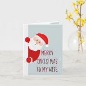 Funny Frohe Weihnachten Ehefrau Nice List Karte (Gelbe Blume)