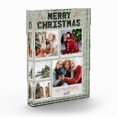 Funny Frohe Weihnachten Grün 5 Foto Familie Weihna (Links)