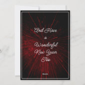 Funny frohe Weihnachten Gruß Naughty Weihnachtsthe (Rückseite)