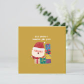 Funny Frohe Weihnachten & Happy New Year in Spanis (Stehend Vorderseite)