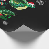 Funny Frohe Weihnachten HO HO HO Turtle Santa Geschenkpapier (Ecke)