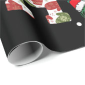 Funny Frohe Weihnachten HO HO HO Turtle Santa Geschenkpapier (Rolleneckpunkt)