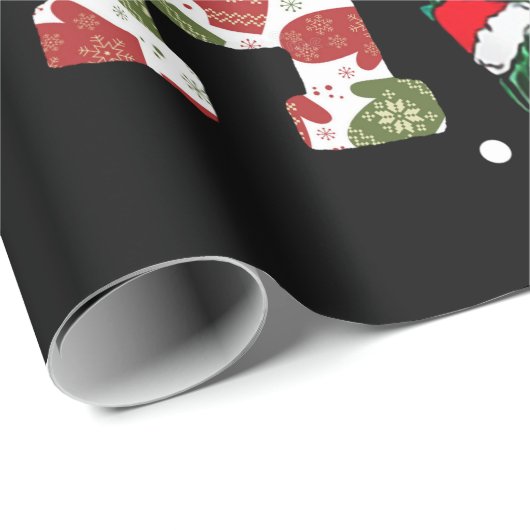 Funny Frohe Weihnachten HO HO HO Turtle Santa Geschenkpapier (Rolleneckpunkt)