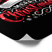 Funny Frohe Weihnachten Poster (Ecke)