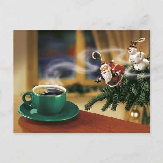 Funny Frohe Weihnachten Postkarte (Vorderseite)