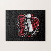 Funny Frohe Weihnachten Puzzle (Horizontal)