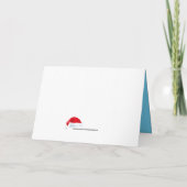 Funny Frohe Weihnachten Skipinguin in Weihnachtsma Karte (Rückseite)