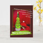 Funny frohe Weihnachten Unerbetene Ratschläge Schi Karte (Gelbe Blume)