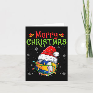 Funny Frohe Weihnachten Volleyball Weihnachtsmannm Karte