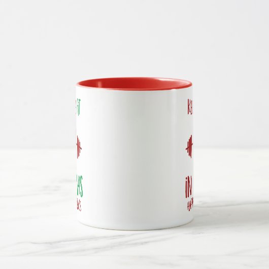 Funny Frohe Weihnachts-Weihnachts-Weihnachts-Pun-T Tasse (Zentrum)