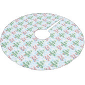 Funny frohe Weihnachtsfeiertag Naughty Elf Polyester Weihnachtsbaumdecke (Schrägansicht)