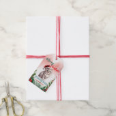 Funny Frohe Weihnachtsmann Niedlich Cat Kitten Geschenkanhänger (Mit Garn)