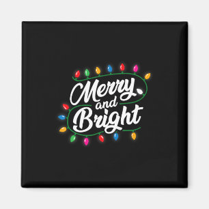 Funny fröhlich und hell Weihnachten Lichter Weihna Magnet