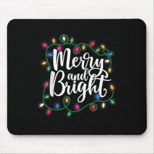 Funny fröhlich und hell Weihnachten Lichter Weihna Mousepad