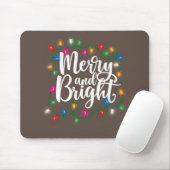 Funny fröhlich und hell Weihnachten Lichter Weihna Mousepad (Mit Mouse)