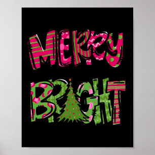Funny fröhlich und hell Weihnachten Weihnachten We Poster