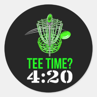 Funny Frolf Shirt - Frisbee Golf T Shirt - Tee Tim Runder Aufkleber