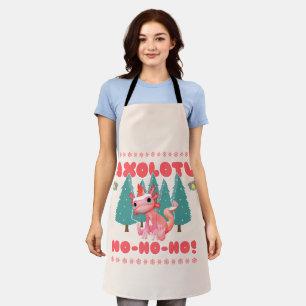 Funny Frory Weihnachten Axolotl Ho-Ho-Ho! Schürze