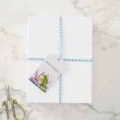 Funny Frosch auf einem Lotus Geschenkanhänger (Mit Garn)