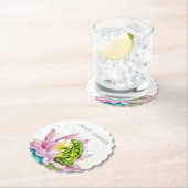 Funny Frosch auf einem Lotus Untersetzer (Vor Ort)