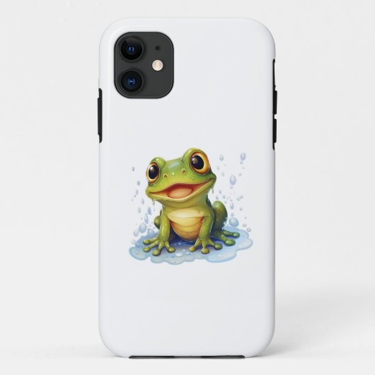 Funny Frosch Case-Mate iPhone Hülle (Rückseite)