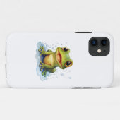 Funny Frosch Case-Mate iPhone Hülle (Rückseite (Horizontal))