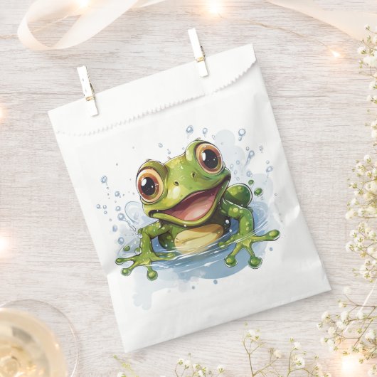Funny Frosch Geschenktütchen (Ausgeschnitten)