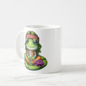 Funny Frosch Kaffeetasse (Vorderseite Links)