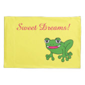 Funny Frosch Kissenbezug (Rückseite)